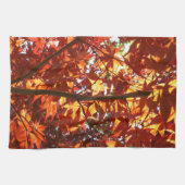 陽光に映える和紅葉 キッチンタオル (横)
