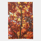 陽光に映える和紅葉 キッチンタオル (縦)