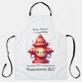 陽光の中で元気な消火栓が誇らしげに立っている エプロン (正面)