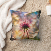 陽光の中の半透明の花 クッション (ブランケット)