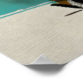 陽光の散歩 - 開けた光の中の抽象的な人物 ポスター (角)