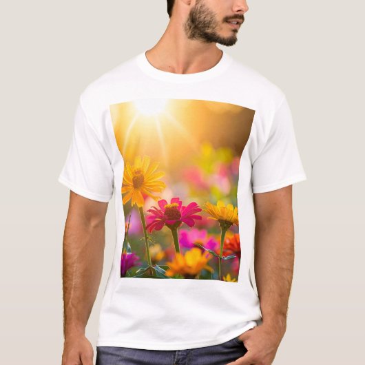 陽光の花開く Tシャツ (正面)