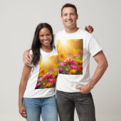 陽光の花開く Tシャツ (ユニセックス)