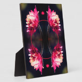 陽光の赤い花あなたの写真を追加 フォトプラーク (側面)