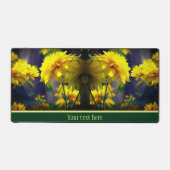 陽光の黄色い花パーソナライズされた デスクマット (正面)