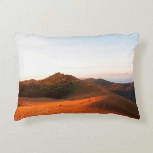 陽光威厳のあるの中のフィールド。ドラマチックで絵 アクセントクッション (正面)