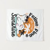 陽光素晴らしの猫 – トロピカルキャット タペストリー (正面(横))