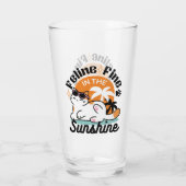 陽光素晴らしの猫 – トロピカルキャット タンブラーグラス (裏面)