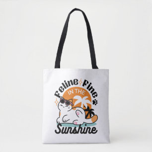 陽光素晴らしの猫 – トロピカルキャット トートバッグ