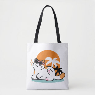 陽光素晴らしの猫 – トロピカルキャット トートバッグ