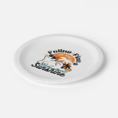 陽光素晴らしの猫 – トロピカルキャット ペーパープレート (アングル)