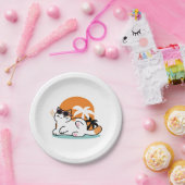 陽光素晴らしの猫 – トロピカルキャット ペーパープレート (パーティー)