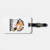 陽光素晴らしの猫 – トロピカルキャット ラゲッジタグ (裏面横)