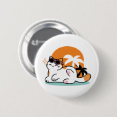 陽光素晴らしの猫 – トロピカルキャット 缶バッジ (正面&裏面)