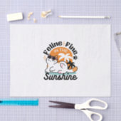 陽光素晴らしの猫 – トロピカルキャット 薄葉紙 (クラフト)