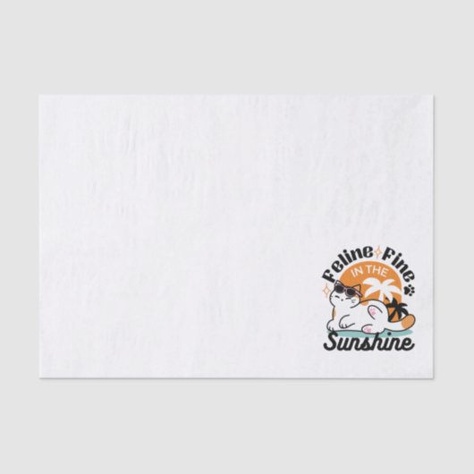 陽光素晴らしの猫 – トロピカルキャット 薄葉紙 (正面)