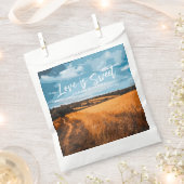 陽光輝く夏の黄金の畑 田舎の風景 フェイバーバッグ (クリップ留めされた状態)