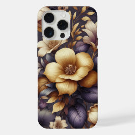 陽光輝く花びらと紫のぼかし iPhone 15 PRO MAXケース