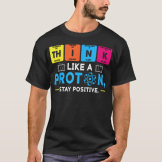 陽子のように考えよう ポジティブ化学 おもしろい Tシャツ