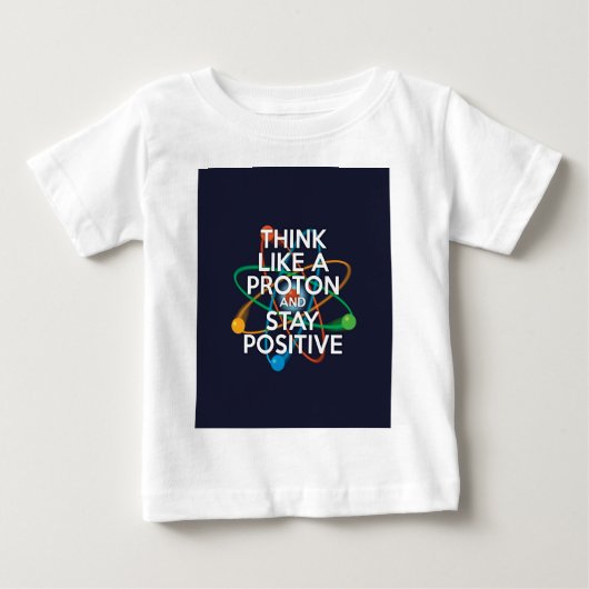 陽子のように考え、前向きに生きよう ベビーTシャツ (正面)