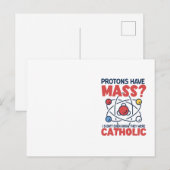 陽子は質量を持っていて、私はそれらがであったことすら知らなかった ポストカード (正面/裏面)