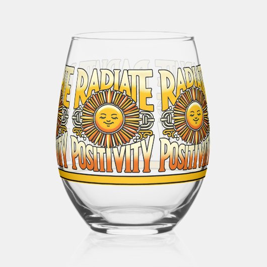 陽射し陽射し ステムなしワイングラス (裏面)