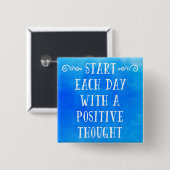 陽性の思考の引用文 缶バッジ (正面&裏面)