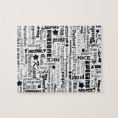 陽性はタイポグラフィを言い表わします ジグソーパズル (横)