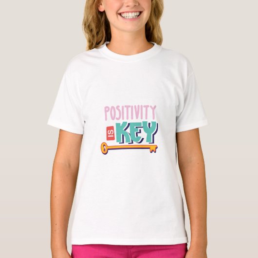 陽性は鍵デザイン Tシャツ (正面)