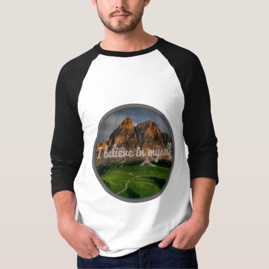 陽性やる気を起こさせる引用文 Tシャツ (正面)
