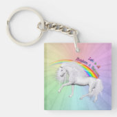 陽性を通して進む キーホルダー (正面)