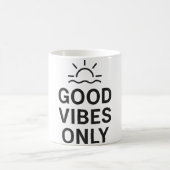 陽性シンプル コーヒーマグカップ (中央)