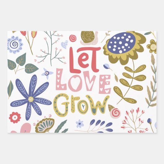 陽性フローラ品揃え ラッピングペーパーシート (正面)