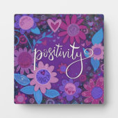 陽性感動的ハートフローラかわいらしプル フォトプラーク (正面)