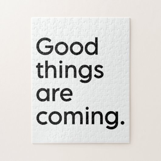 陽性感動的引用文 |白黒 ジグソーパズル (縦)