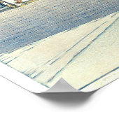 陽明門、吉田博、ウッドカット ポスター (角)