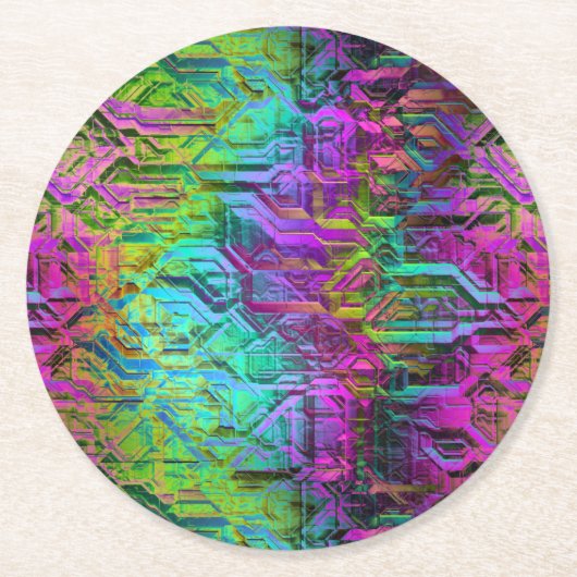 陽極酸化チタン： ラウンドペーパーコースター (正面)