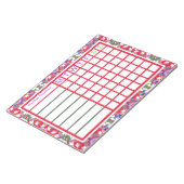 陽気すてきなクリスマスウィークリーリマインダープランナー ノートパッド (アングル)