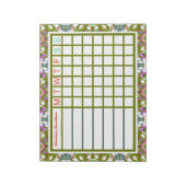 陽気すてきなクリスマスウィークリーリマインダープランナー ノートパッド (回転)