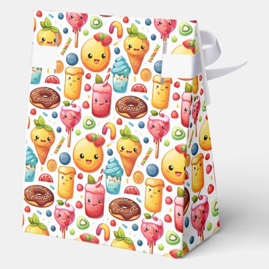 陽気でおもしろいかわいいスイーツ フェイバーボックス (裏面)