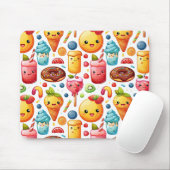 陽気でおもしろいかわいいスイーツ マウスパッド (マウス)