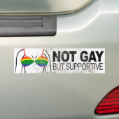 陽気ではないしかし支えるブラ- .PNG バンパーステッカー (車上)