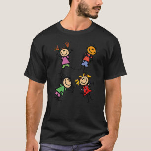 陽気でロマンチックな子供たちは喜ぶ Tシャツ