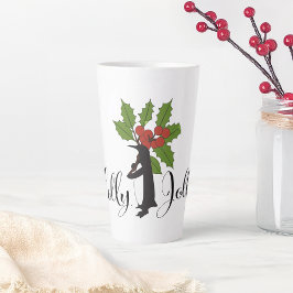 陽気で可愛いペンギンのクリスマス カフェラテマグ