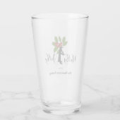 陽気で可愛いペンギンのクリスマス タンブラーグラス (裏面)