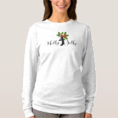 陽気で可愛いペンギンのクリスマス Tシャツ (正面)