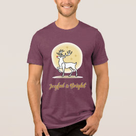 陽気で明るいクリスマストナカイ トライブレンドTシャツ