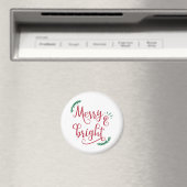 陽気で明るいクリスマス・ホリデー マグネット (インサイチュ (食洗機))
