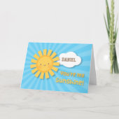 陽気で明るい君が私の日差しの挨拶 サンキューカード (正面)