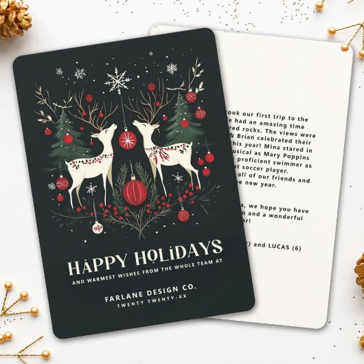 陽気で暖かいスカンジナビアのクリスマスツリー シーズンカード